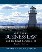 Andersons Business Law Legal Environment