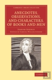 Anecdotes, Observations, And Characters, Of Books And Men