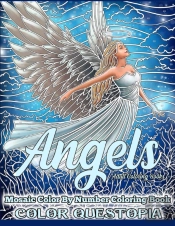 Angels Mosaic Color By Number Coloring Book - Adult Coloring Books