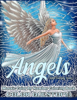 Bertrand.pt - Angels Mosaic Color By Number Coloring Book - Adult Coloring Books