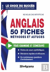 Anglais ; 50 Fiches Méthodes, Savoir-Faire Et Astuces