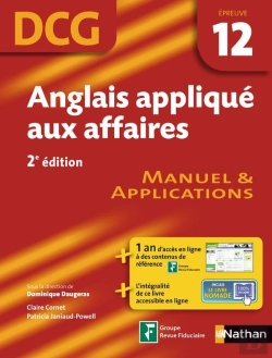 Bertrand.pt - Anglais Applique Aux Affaires - Epreuve 12 Dcg - Manuel Et Applications 2012