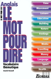 Anglais ; Le Mot Pour Dire ; Vocabulaire Thematique