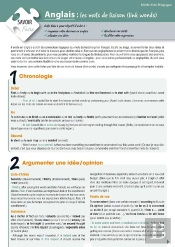 Anglais : Les Mots De Liaison (Link Words)