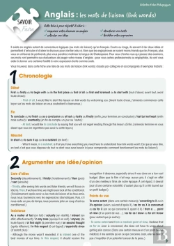 Bertrand.pt - Anglais : Les Mots De Liaison (Link Words)
