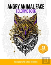 Angry Animal Face Coloring Book