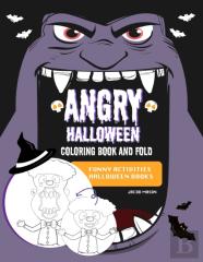 Angry Halloween Coloring Book And Fold