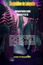 Anhafnah And Anhayya'H. Lecture 111, Dirasaat 1969