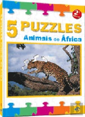 Animais de África - 5 Puzzles