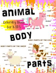 Animal Body Parts Coloring Book For Kids
