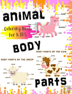 Bertrand.pt - Animal Body Parts Coloring Book For Kids