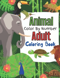 Bertrand.pt - Animal Color By Number Adult Coloring Book