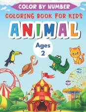 Animal Color By Number Coloring Book For Kids