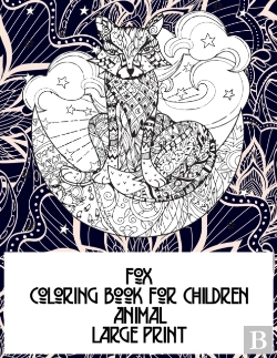 Bertrand.pt - Animal Coloring Book For Children - Large Print - Fox