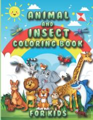 Animal & Insect Coloring Book For Kids