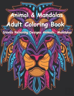 Bertrand.pt - Animal & Mandalas Adult Coloring Book