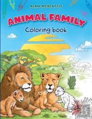 Animal Family Coloring Book