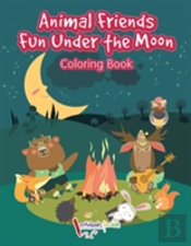 Animal Friends Fun Under The Moon Coloring Book