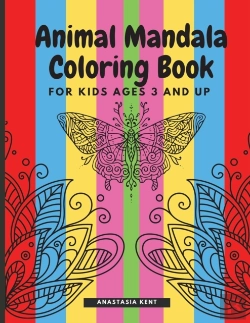 Bertrand.pt - Animal Mandala Coloring Book For Kids Ages 3 And Up