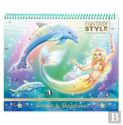 Bertrand.pt - Animal Style - Cahier Creatif Sirenes Et Dauphins