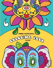 Animal Sugar Skull Coloring Book For Kids