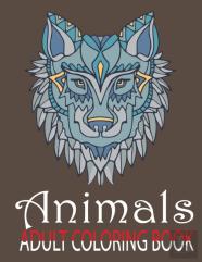 Animals Adult Coloring Book