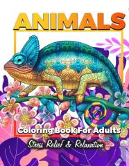 Animals Adult Coloring Book