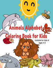 Animals Alphabet Coloring Book For Kids