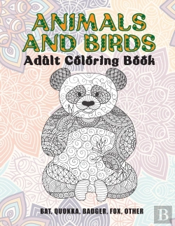 Bertrand.pt - Animals And Birds - Adult Coloring Book - Bat, Quokka, Badger, Fox, Other