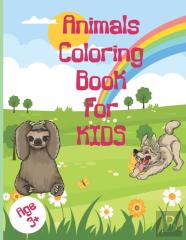 Animals Coloring Book, 3-11 Years School Kids Coloring Book 35 Animal Drawings, Forest And Farm Animals Drawing For Coloring Practice