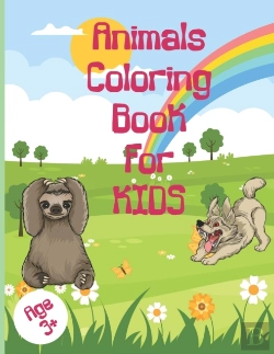 Bertrand.pt - Animals Coloring Book, 3-11 Years School Kids Coloring Book 35 Animal Drawings, Forest And Farm Animals Drawing For Coloring Practice
