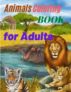 Bertrand.pt - Animals Coloring Book For Adults - Amazing Coloring Book For Adults With Safari Animals, Forest Animals And Farm Animals