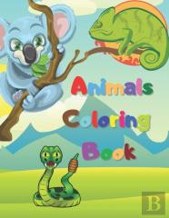 Animals Coloring Book For Kids Aged 4-8