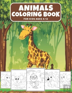 Bertrand.pt - Animals Coloring Book For Kids Ages 4-12