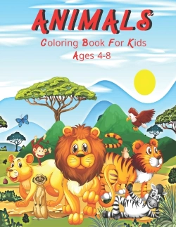 Bertrand.pt - Animals Coloring Book For Kids Ages 4-8