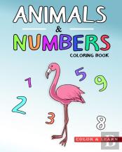 Animals & Numbers Coloring Book