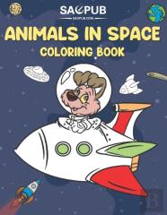 Animals In Space Coloring Book