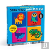 Animals Of The World Color Magic Bath Book Set