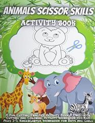 Animals Scissor Skills Activity Book
