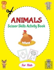 Animals Scissor Skills Activity Book For Kids
