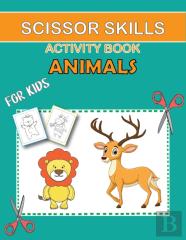 Animals Scissor Skills Activity Book For Kids