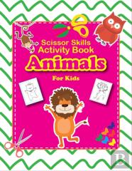 Animals Scissor Skills Activity Book For Kids