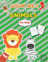 Animals Scissor Skills Activity Book For Kids