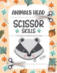 Animals Scissor Skills Preschool Workbook For Kids