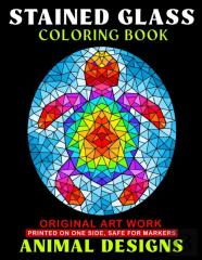 Animals - Stained Glass Coloring Book