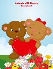 Animals With Hearts Coloring Book 2