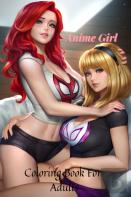 Anime Girl Coloring Book For Adults