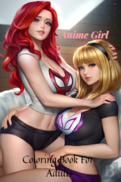 Anime Girl Coloring Book For Adults
