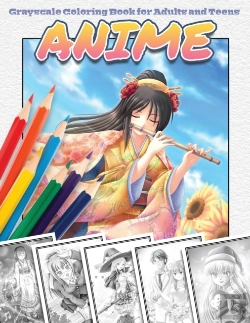 Bertrand.pt - Anime Grayscale Coloring Book For Adults And Teens