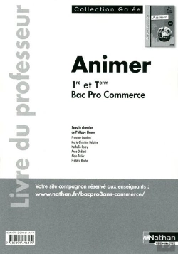 Bertrand.pt - Animer Bac Pro Commerce (Galee) Professeur 2011